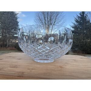 Waterford Crystal Nocturne 8” Round Footed Centerpiece Bowl-signed